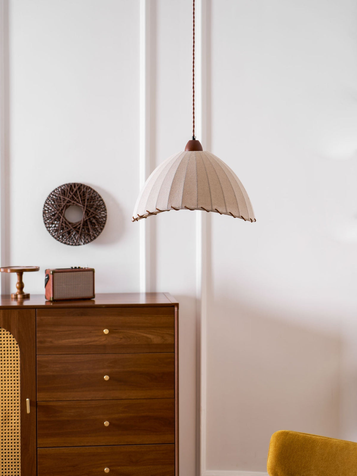 Woven Bell Pendant Light