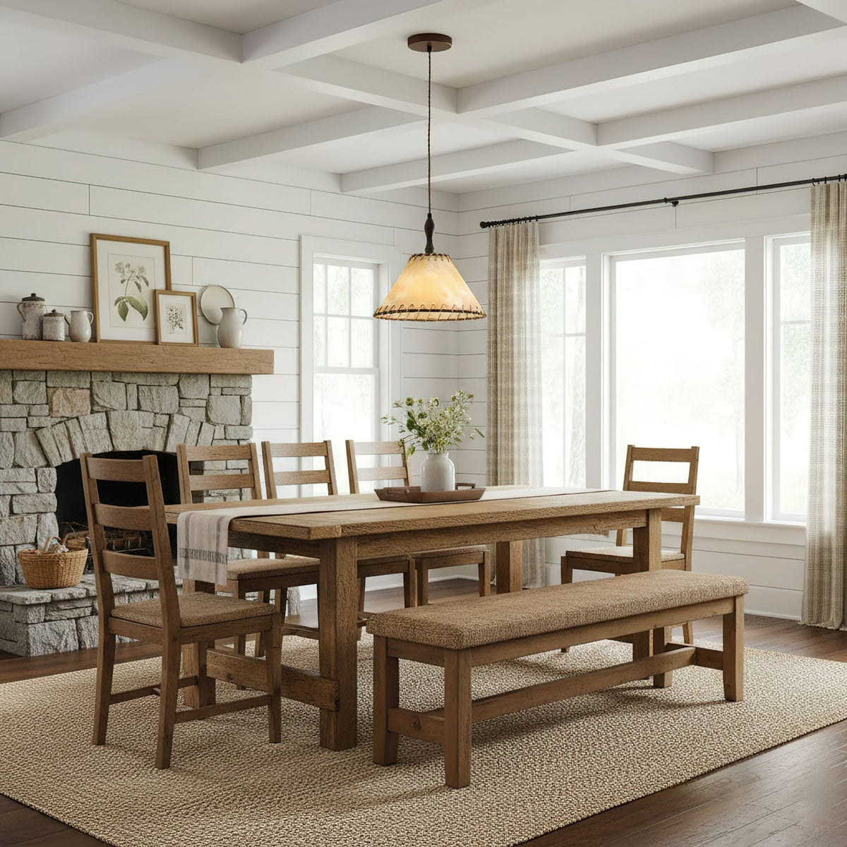 Woven Bell Pendant Light