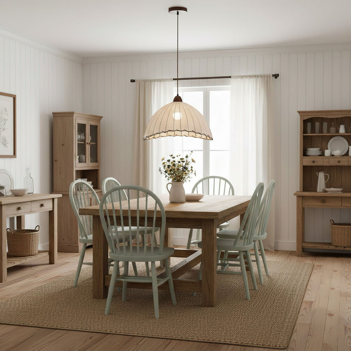 Woven Bell Pendant Light