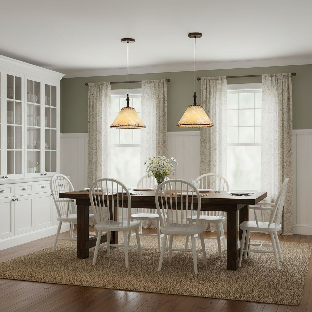 Woven Bell Pendant Light