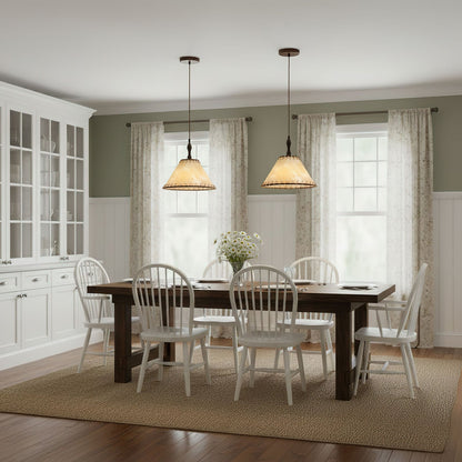 Woven Bell Pendant Light