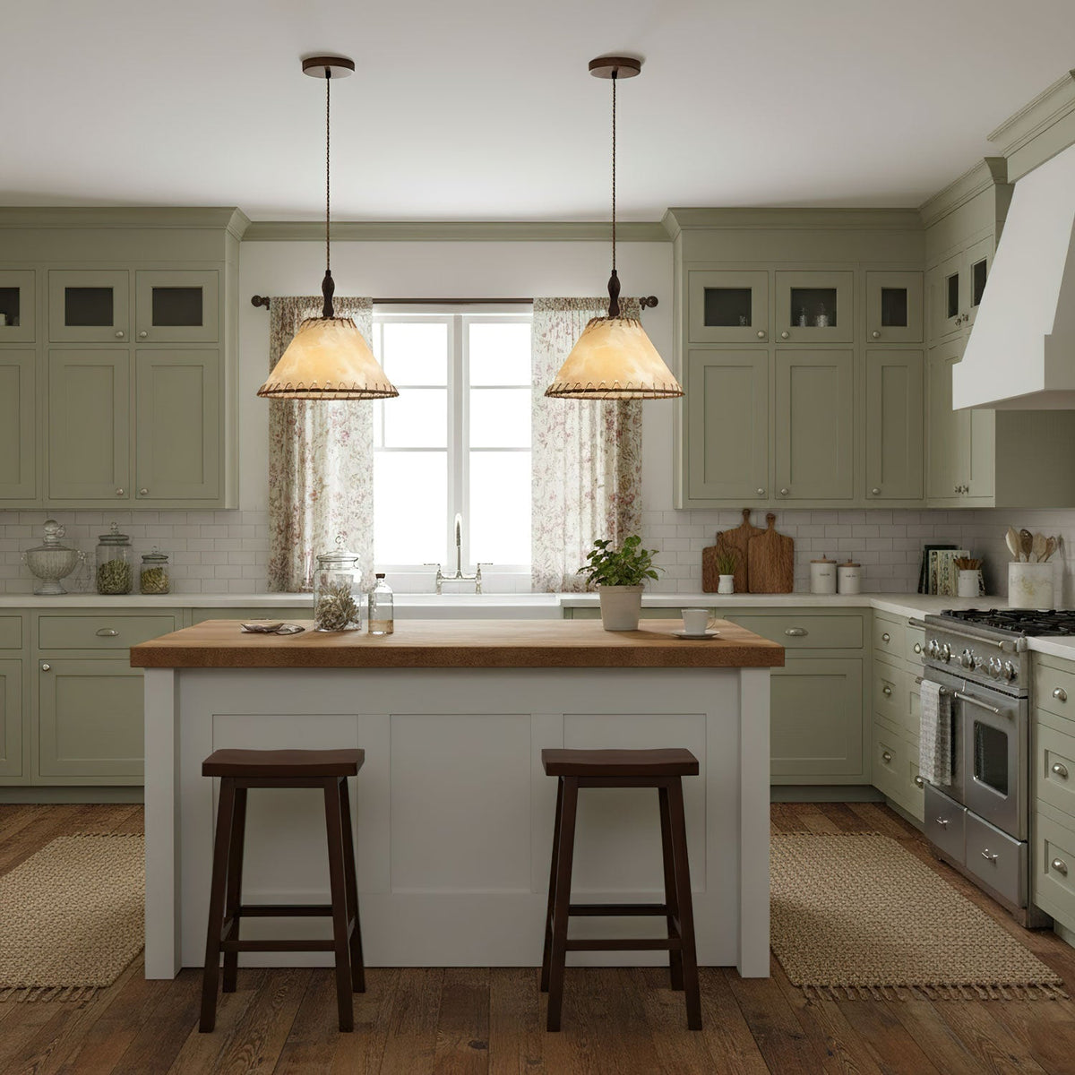 Woven Bell Pendant Light