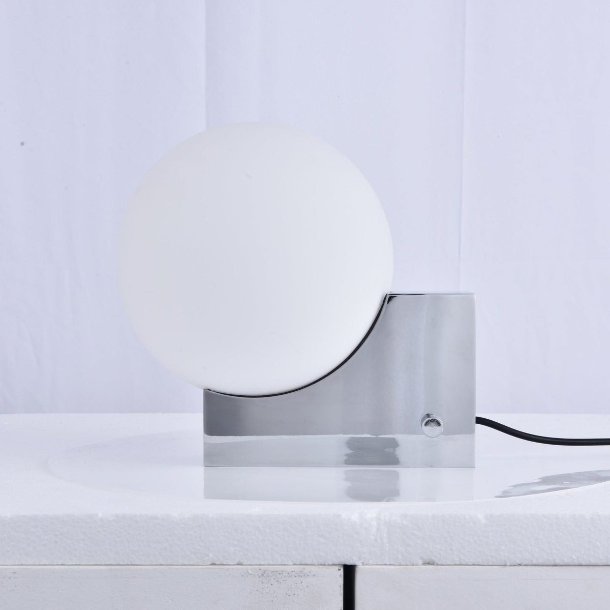 Block Globe Table Lamp