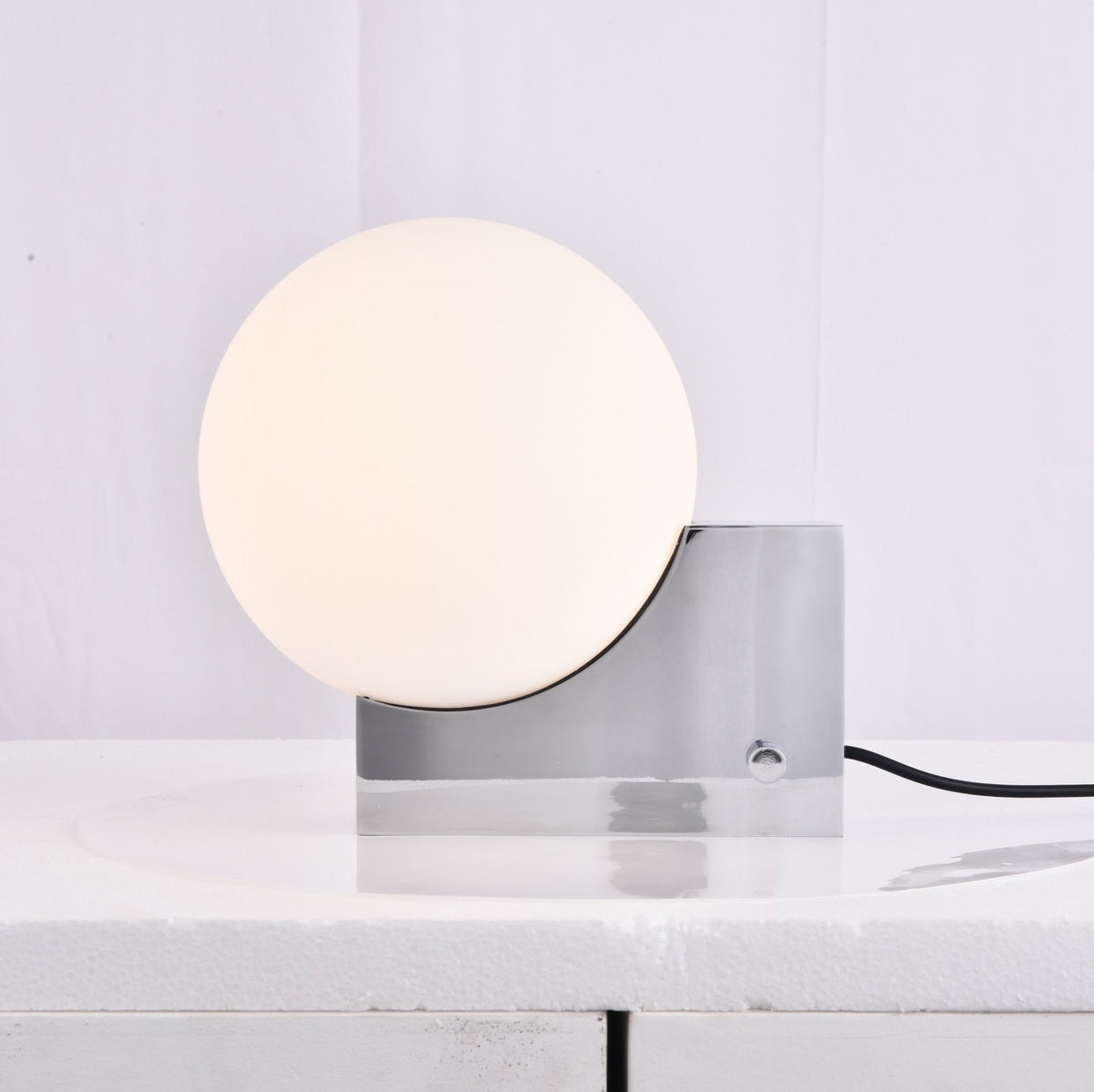 Block Globe Table Lamp
