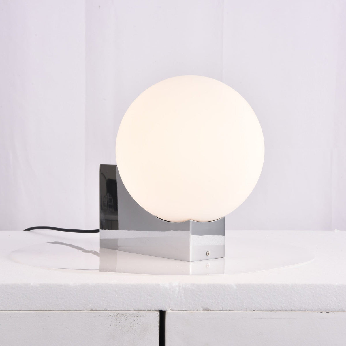 Block Globe Table Lamp