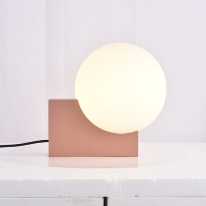 Block Globe Table Lamp