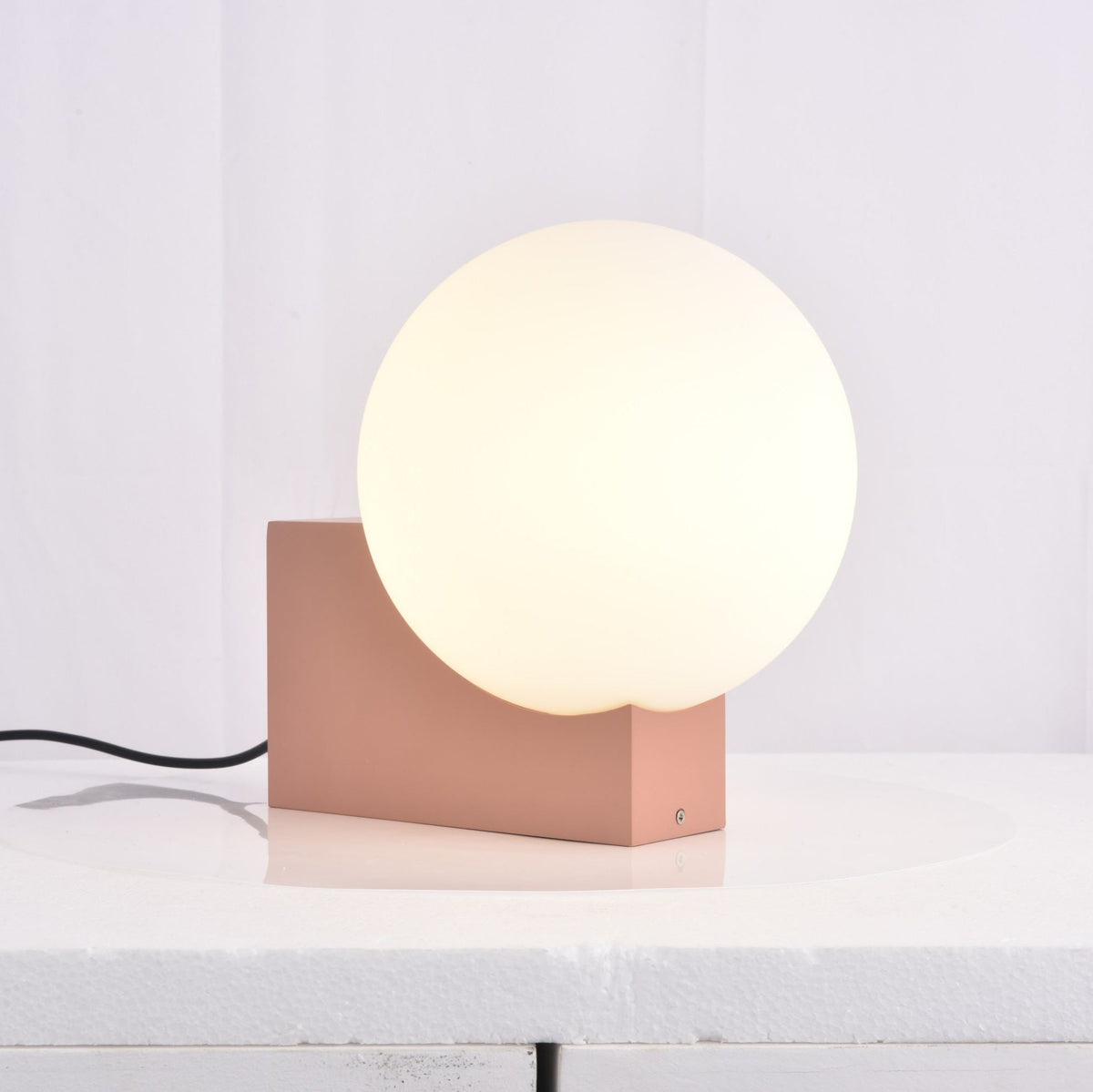 Block Globe Table Lamp