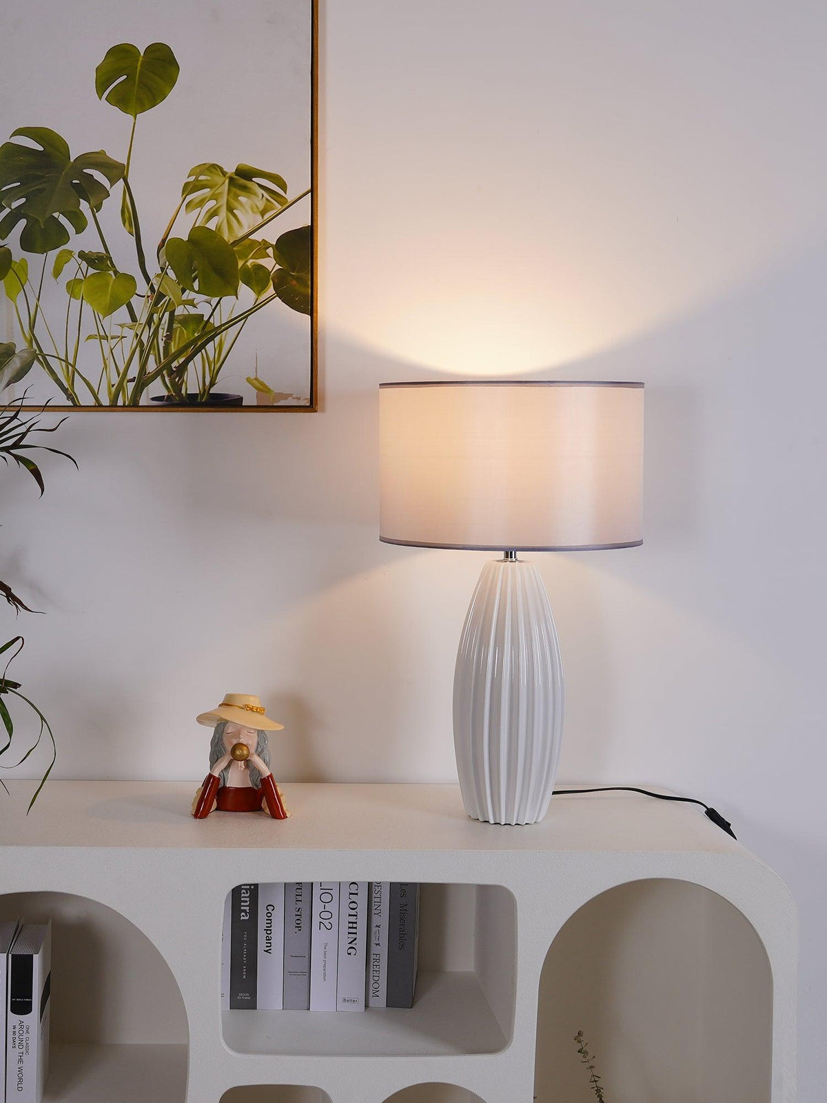 Flute Fabric Table Lamp