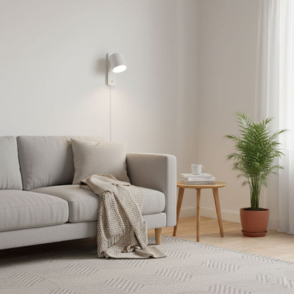 Pivot Cylinder Plug-in Wall Light