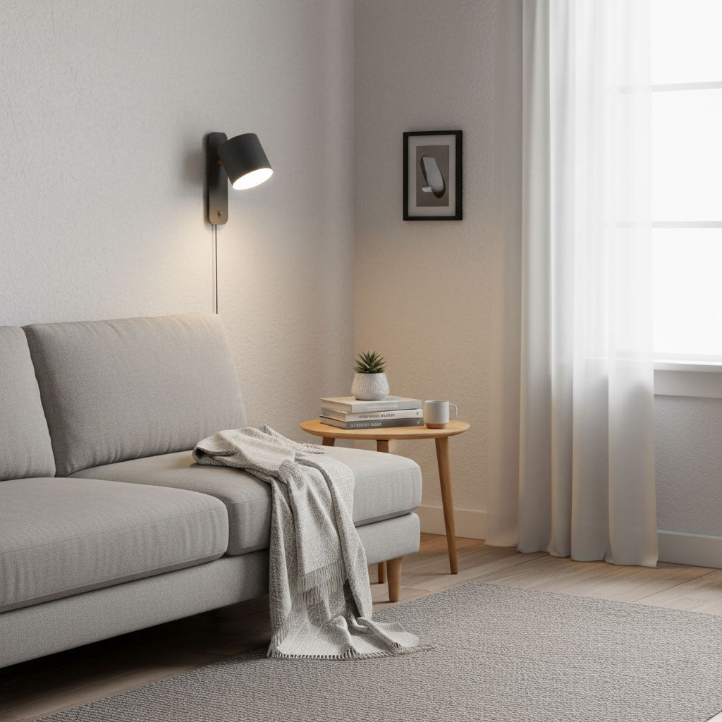 Pivot Cylinder Plug-in Wall Light