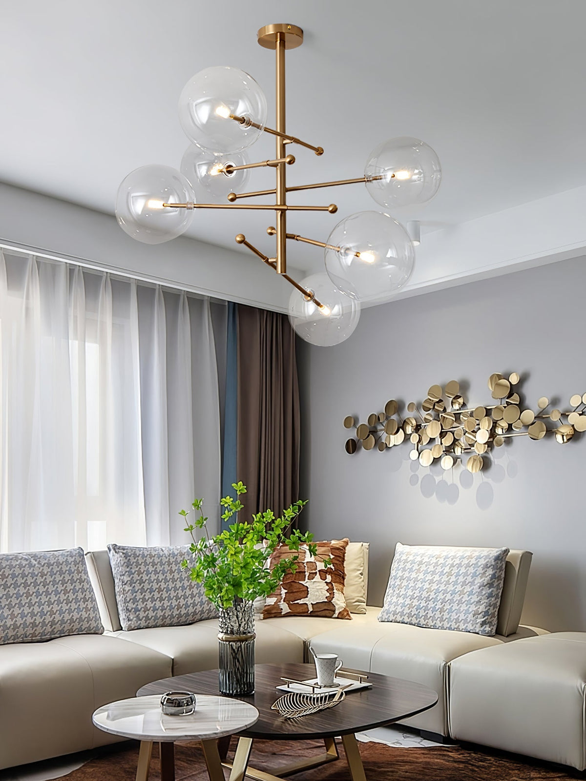 Clear Mobile Chandelier