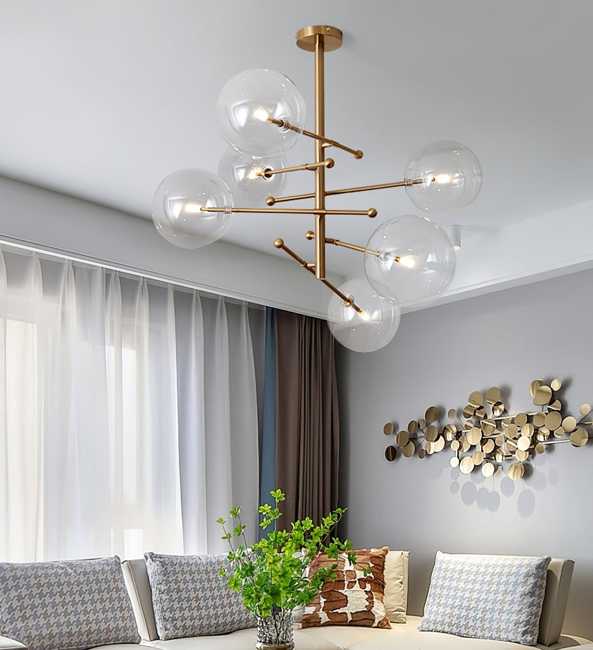 Clear Mobile Chandelier