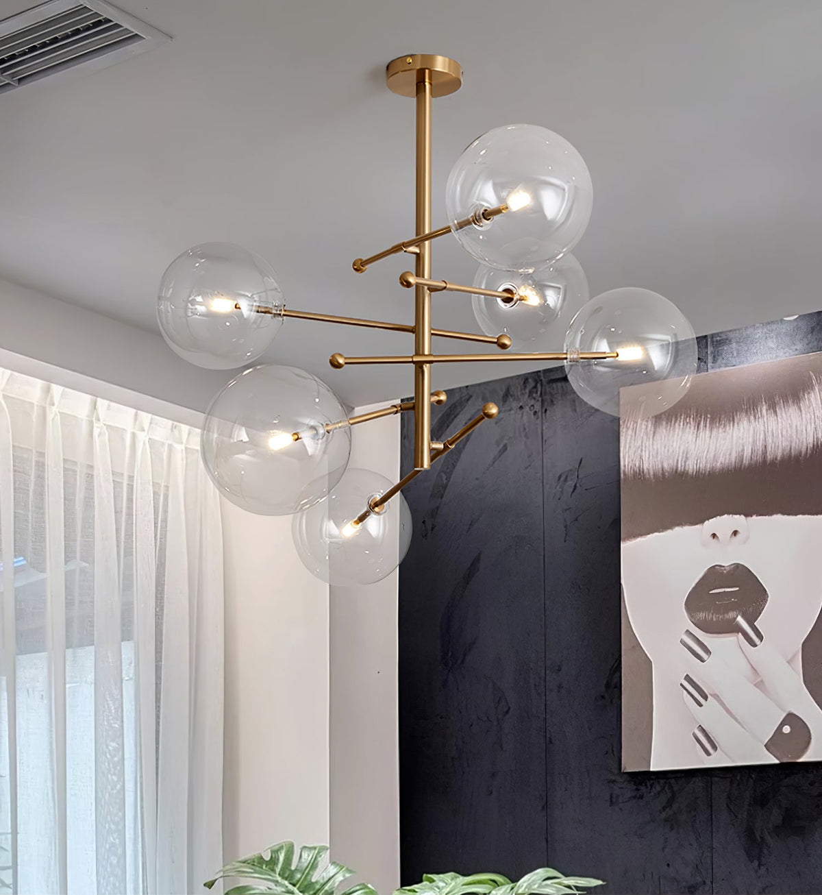 Clear Mobile Chandelier
