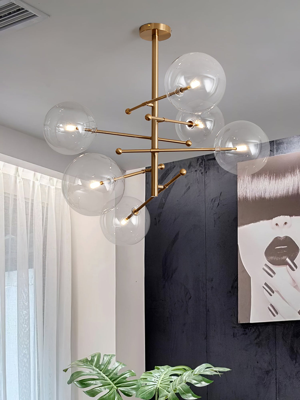 Clear Mobile Chandelier