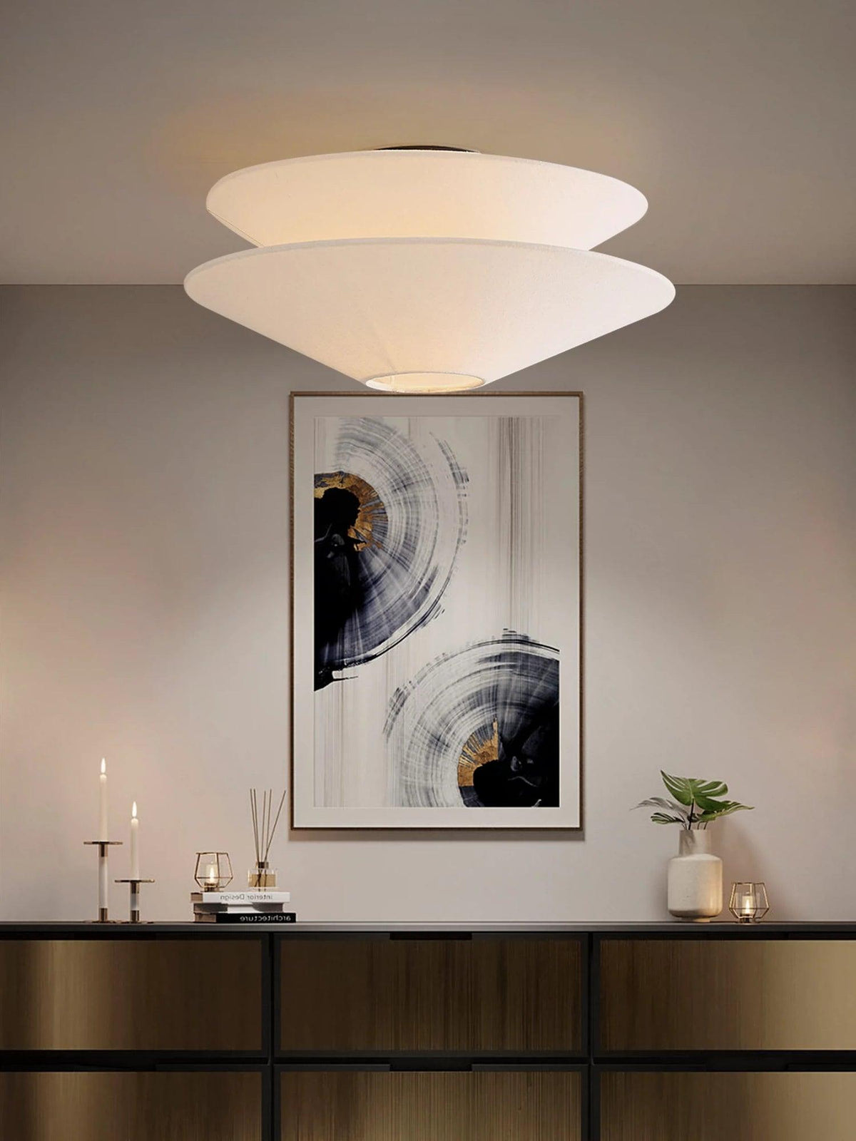 Layered Saucer Ceiling Light
