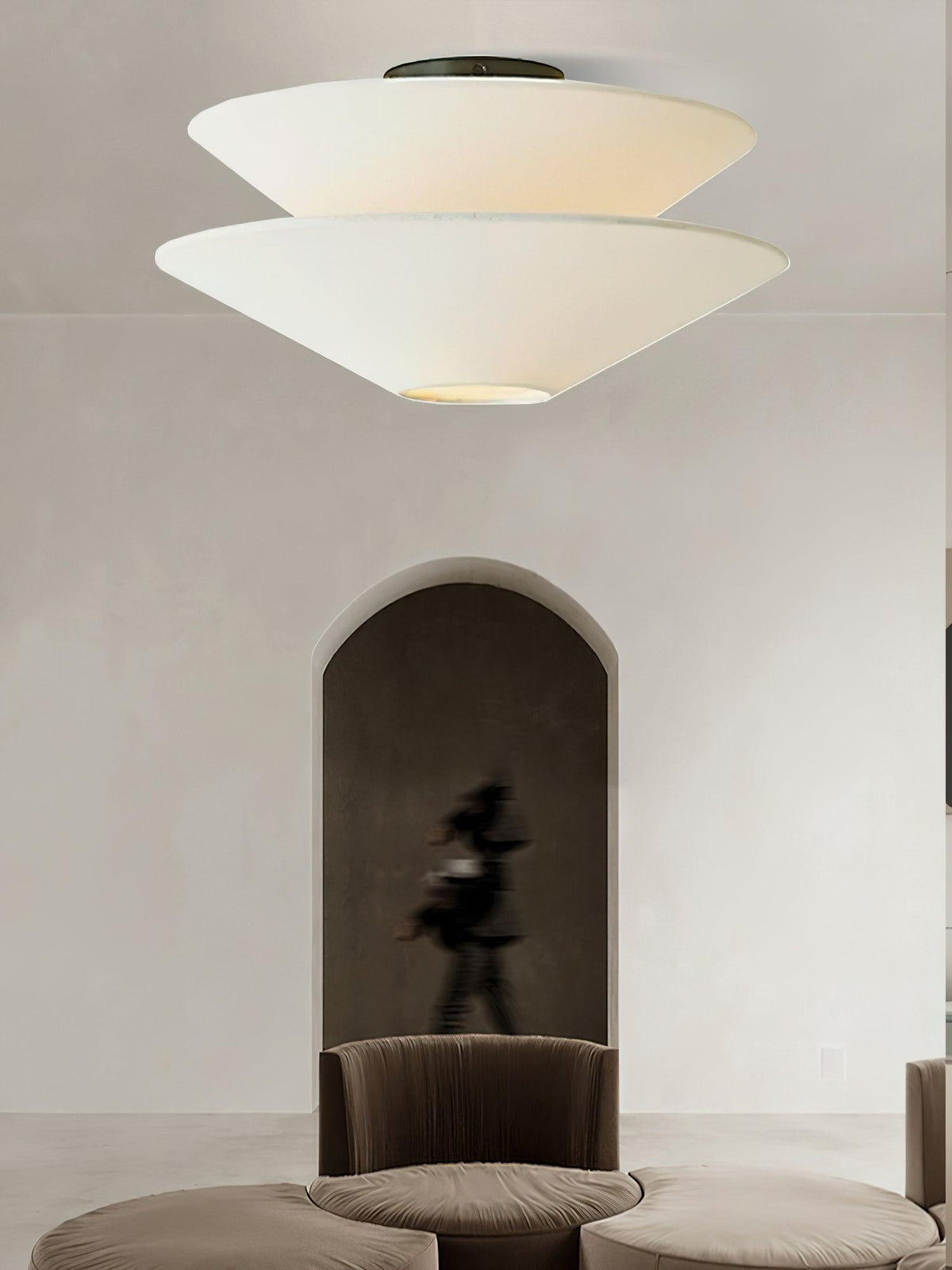 Layered Saucer Ceiling Light
