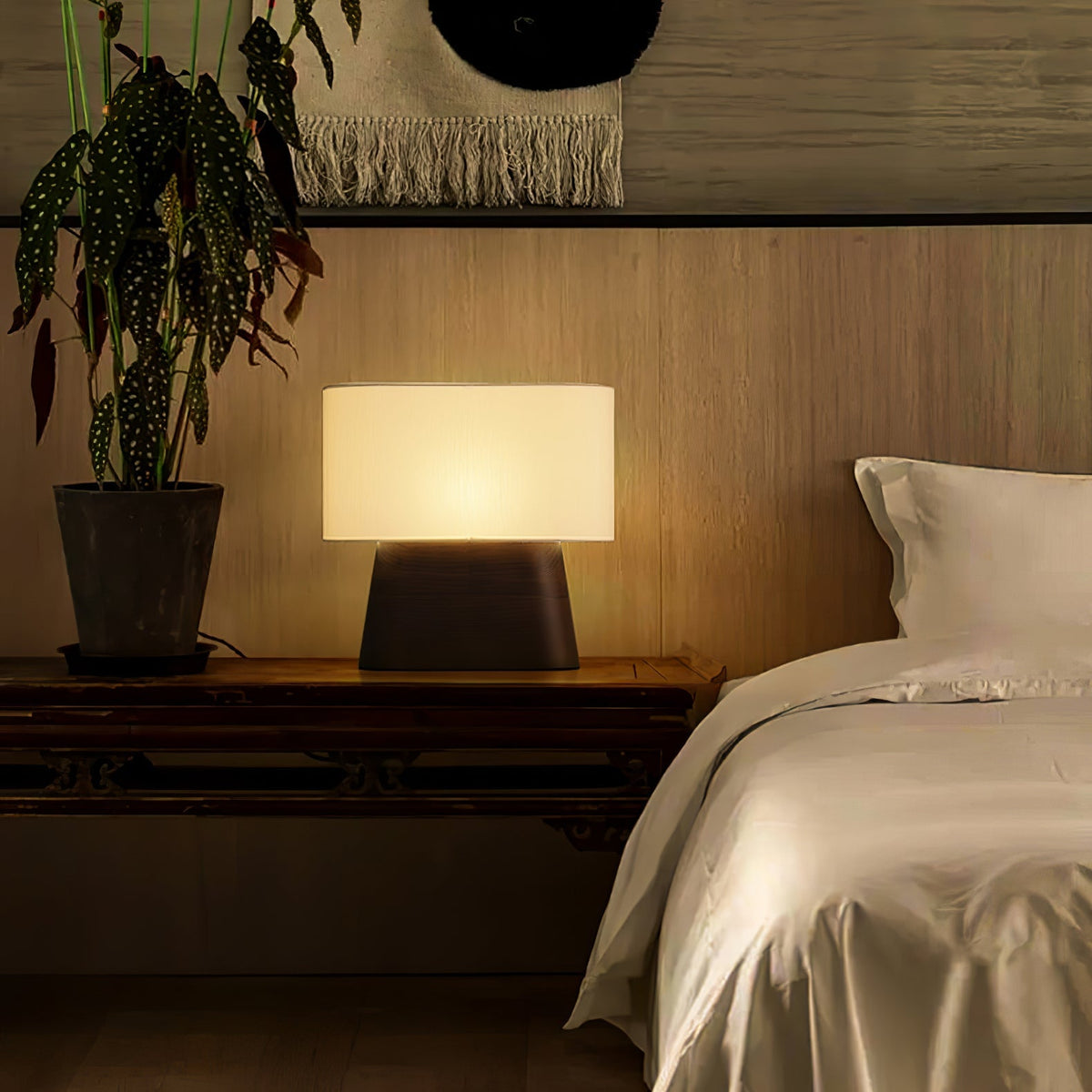 Drum Timber Table Lamp