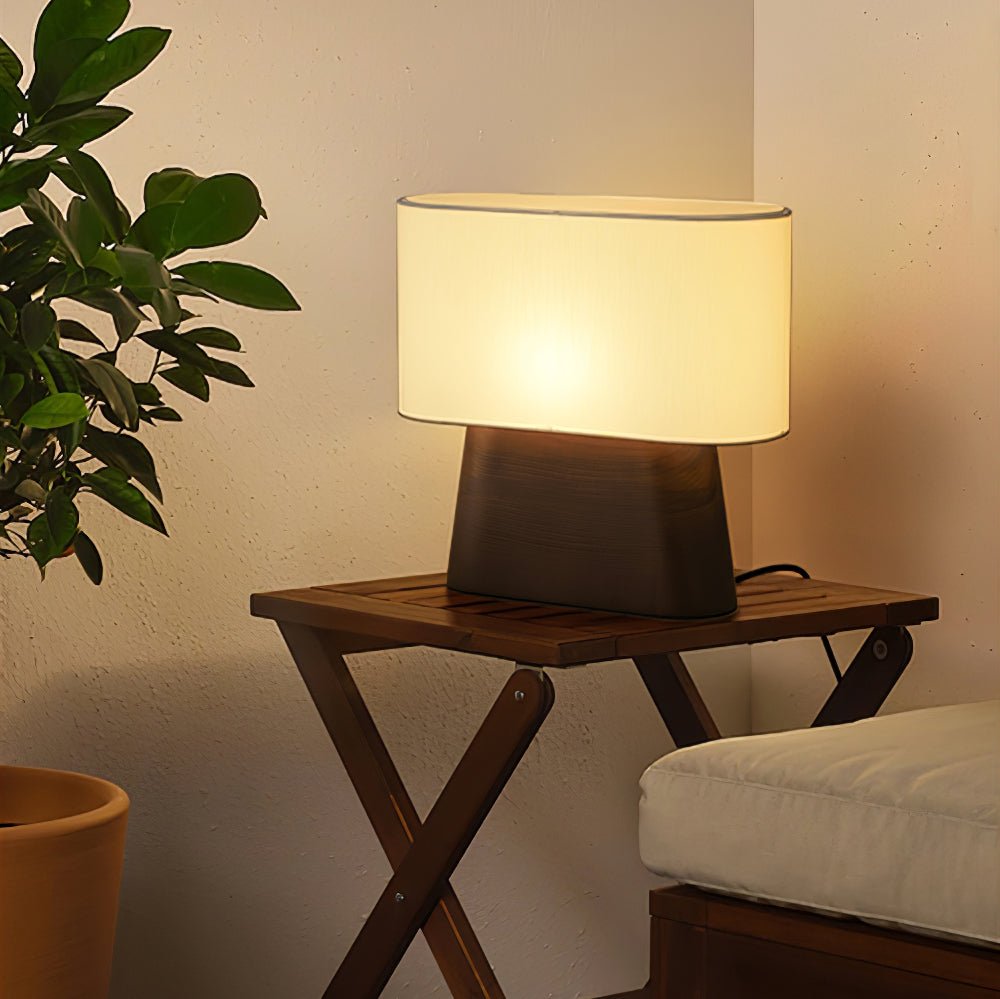 Drum Timber Table Lamp