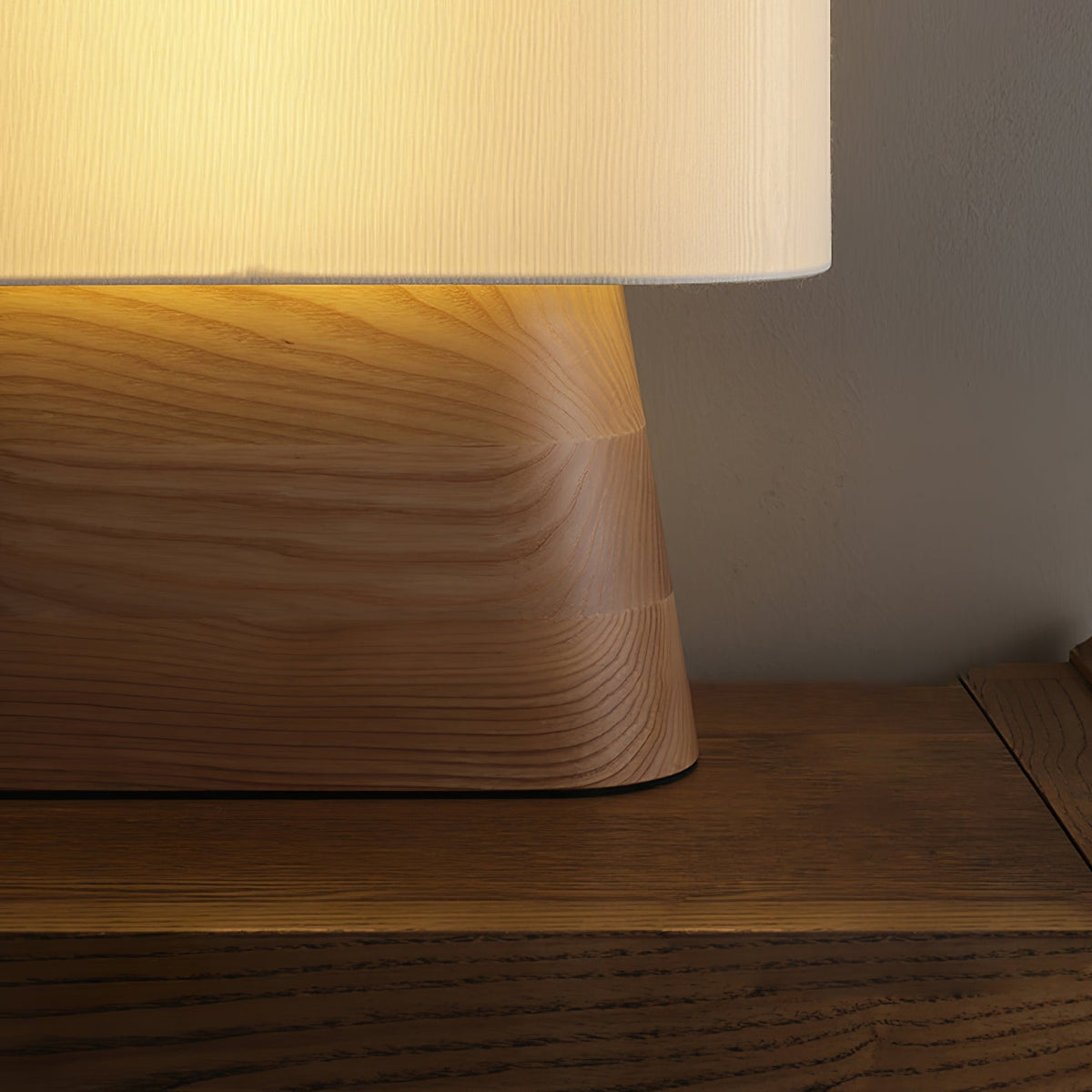 Drum Timber Table Lamp