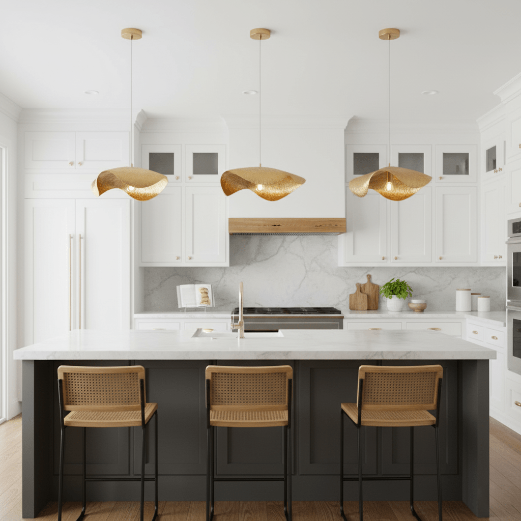 Hammered Fold Pendant Light