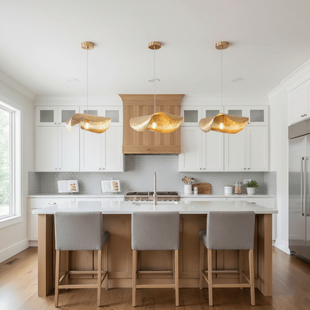 Hammered Fold Pendant Light