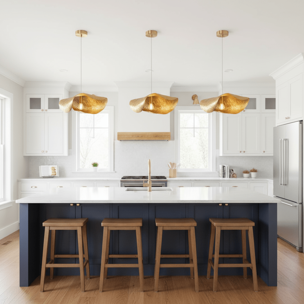 Hammered Fold Pendant Light