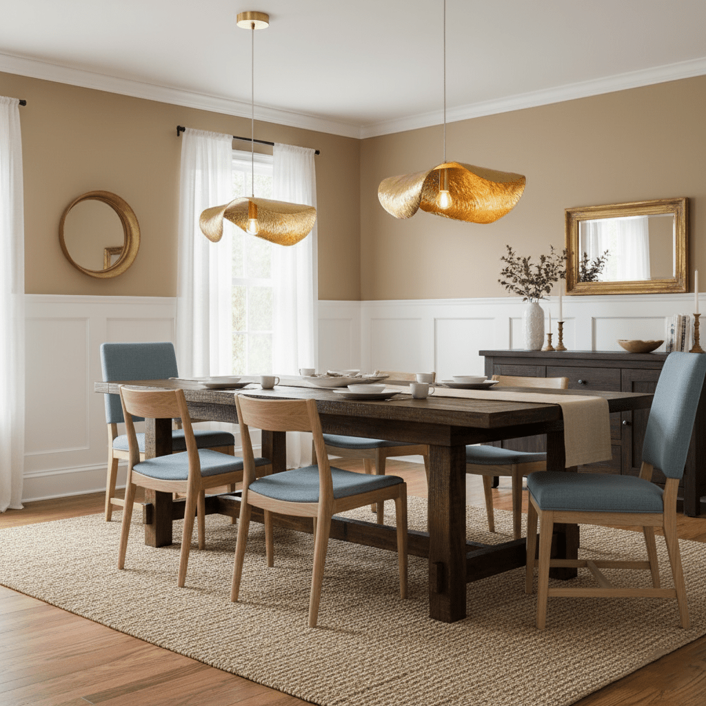 Hammered Fold Pendant Light