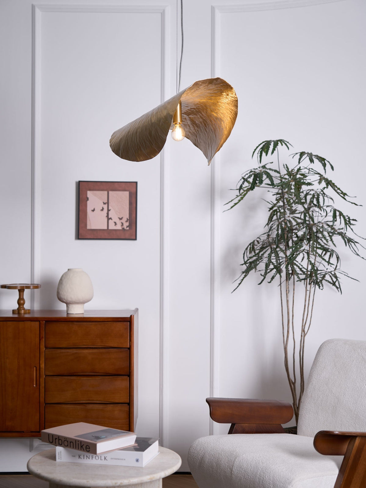 Hammered Fold Pendant Light