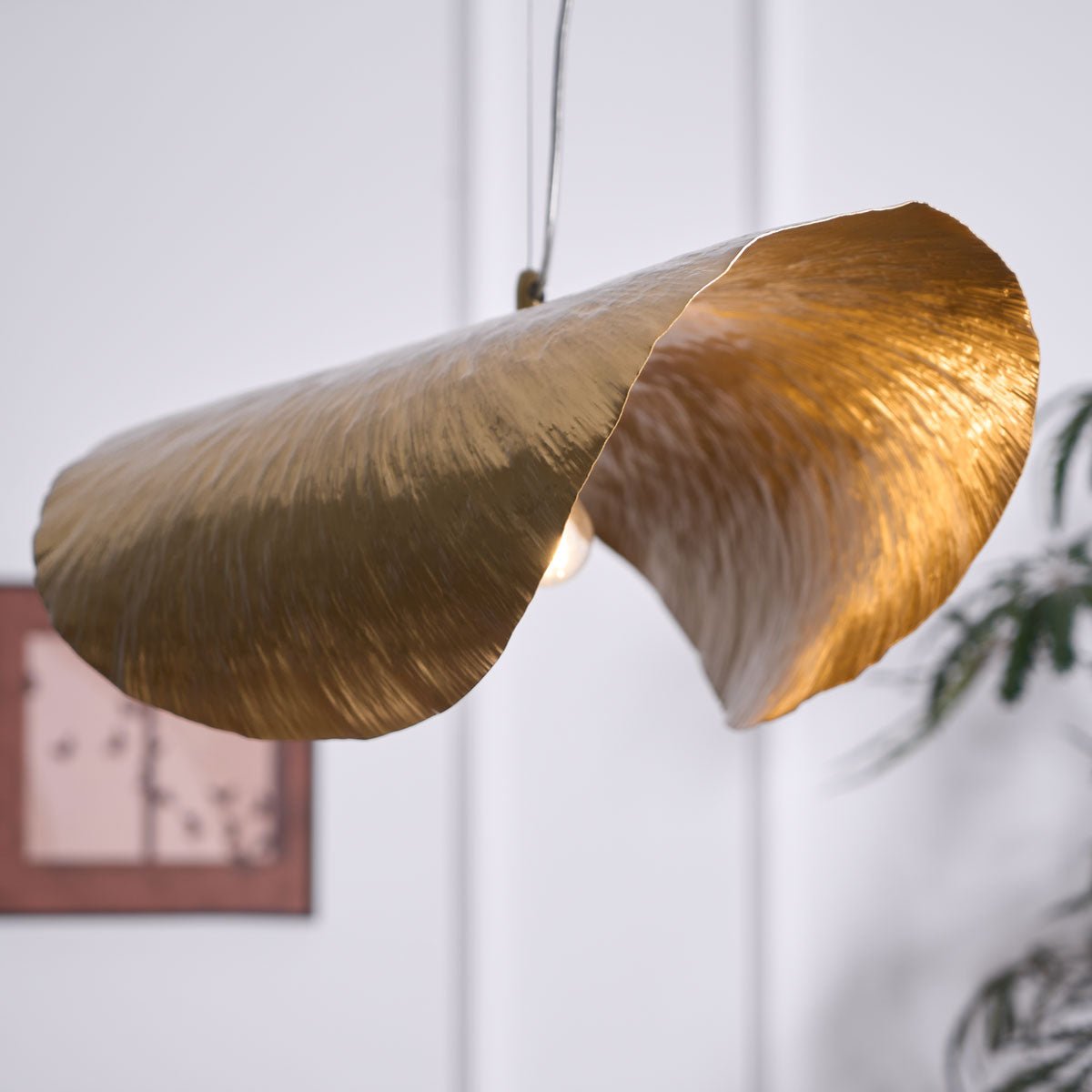 Hammered Fold Pendant Light