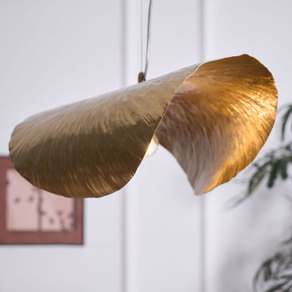 Hammered Fold Pendant Light