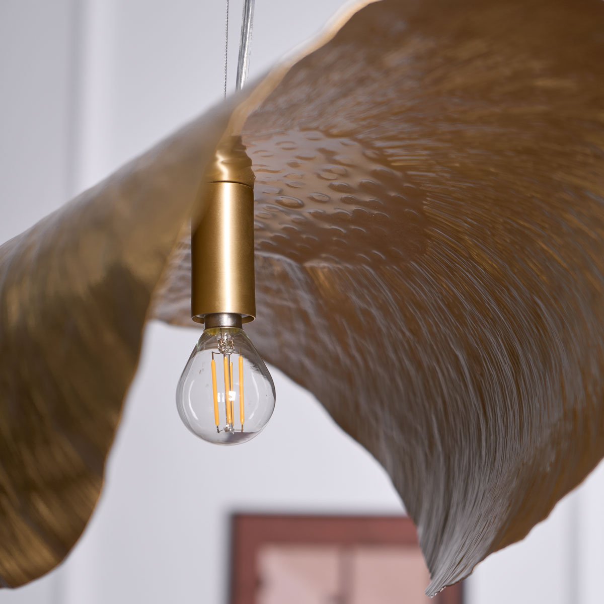 Hammered Fold Pendant Light