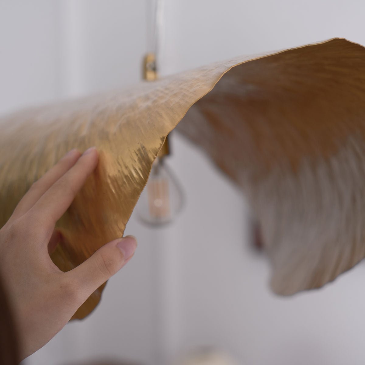 Hammered Fold Pendant Light