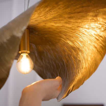 Hammered Fold Pendant Light