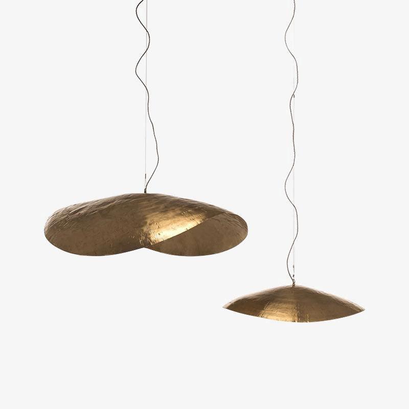 Hammered Fold Pendant Light