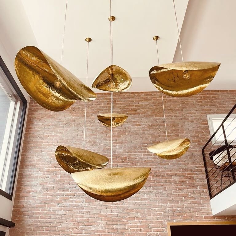 Hammered Fold Pendant Light