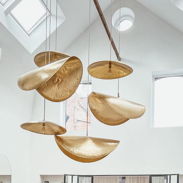 Hammered Fold Pendant Light