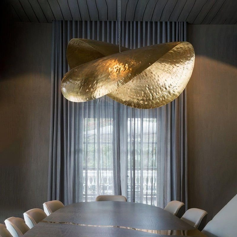 Hammered Fold Pendant Light