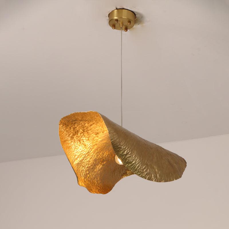 Hammered Fold Pendant Light