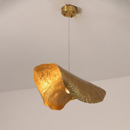 Hammered Fold Pendant Light