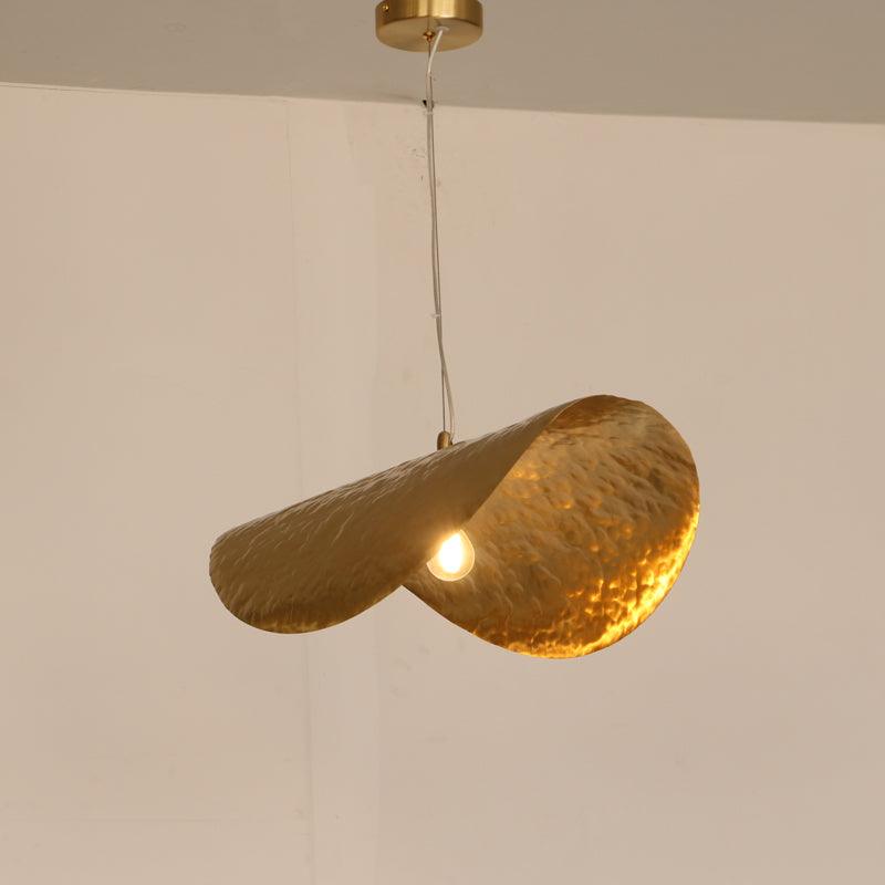 Hammered Fold Pendant Light