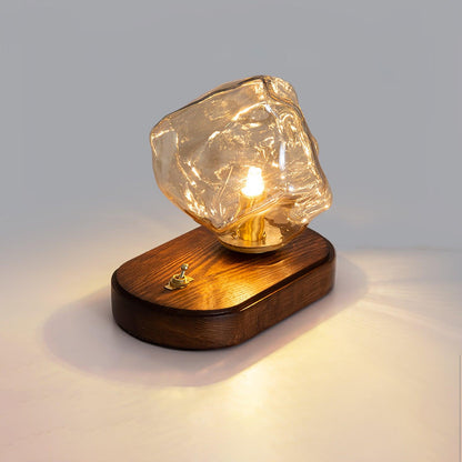 Amber Block Table Lamp