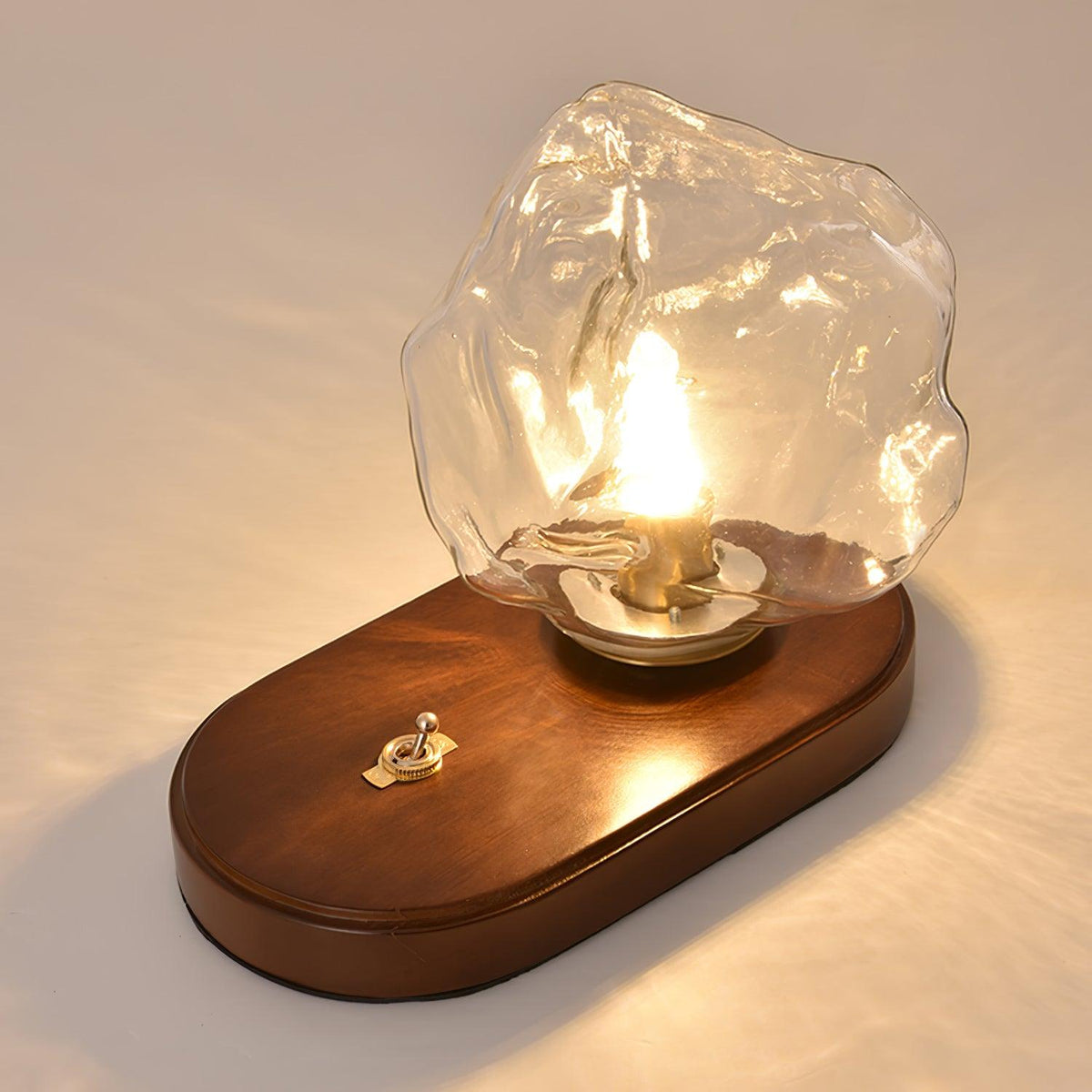 Amber Block Table Lamp