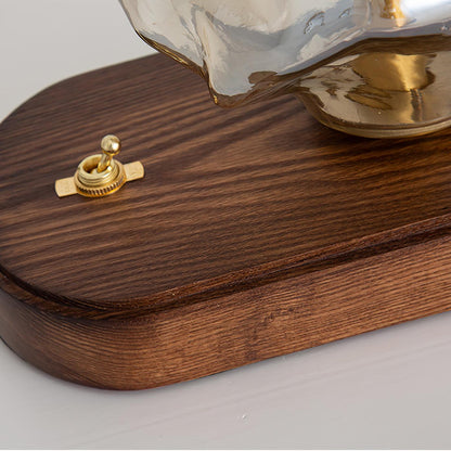 Amber Block Table Lamp