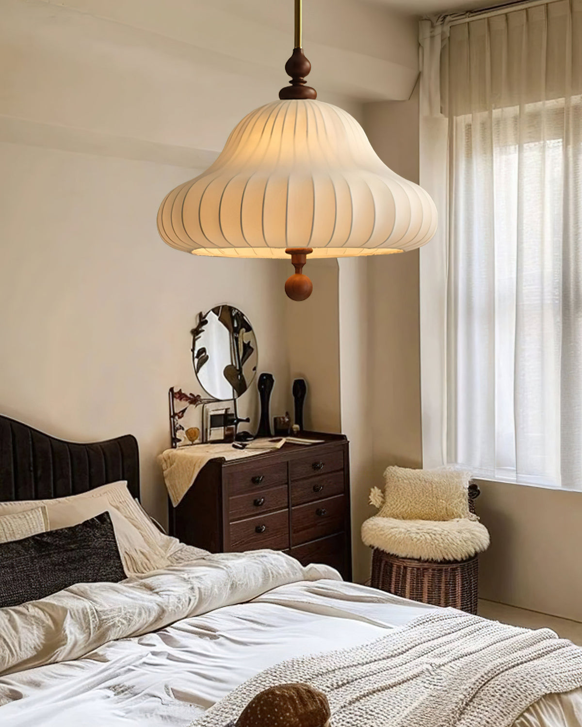 Gather Pleat Pendant Light