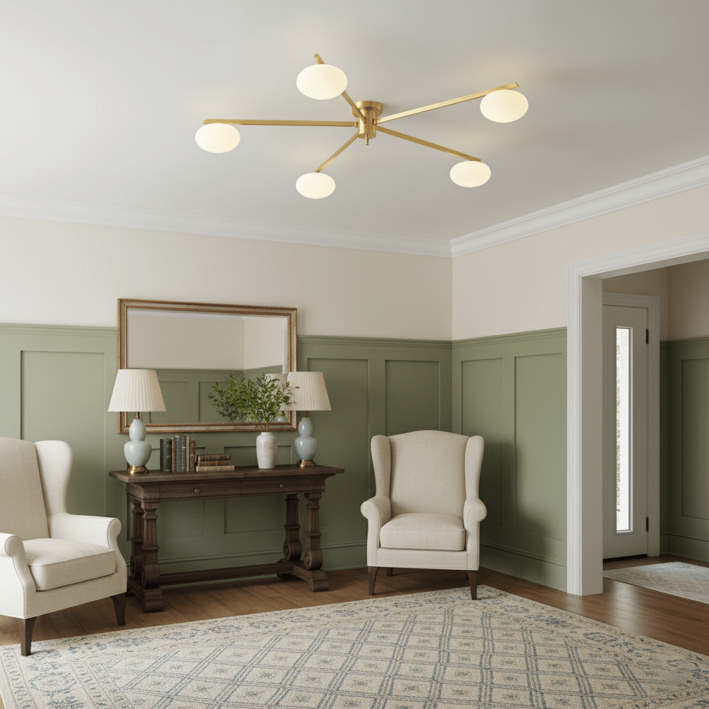 Branch Globe Ceiling Light