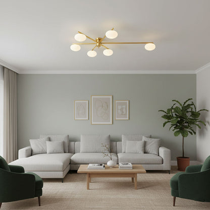 Branch Globe Ceiling Light