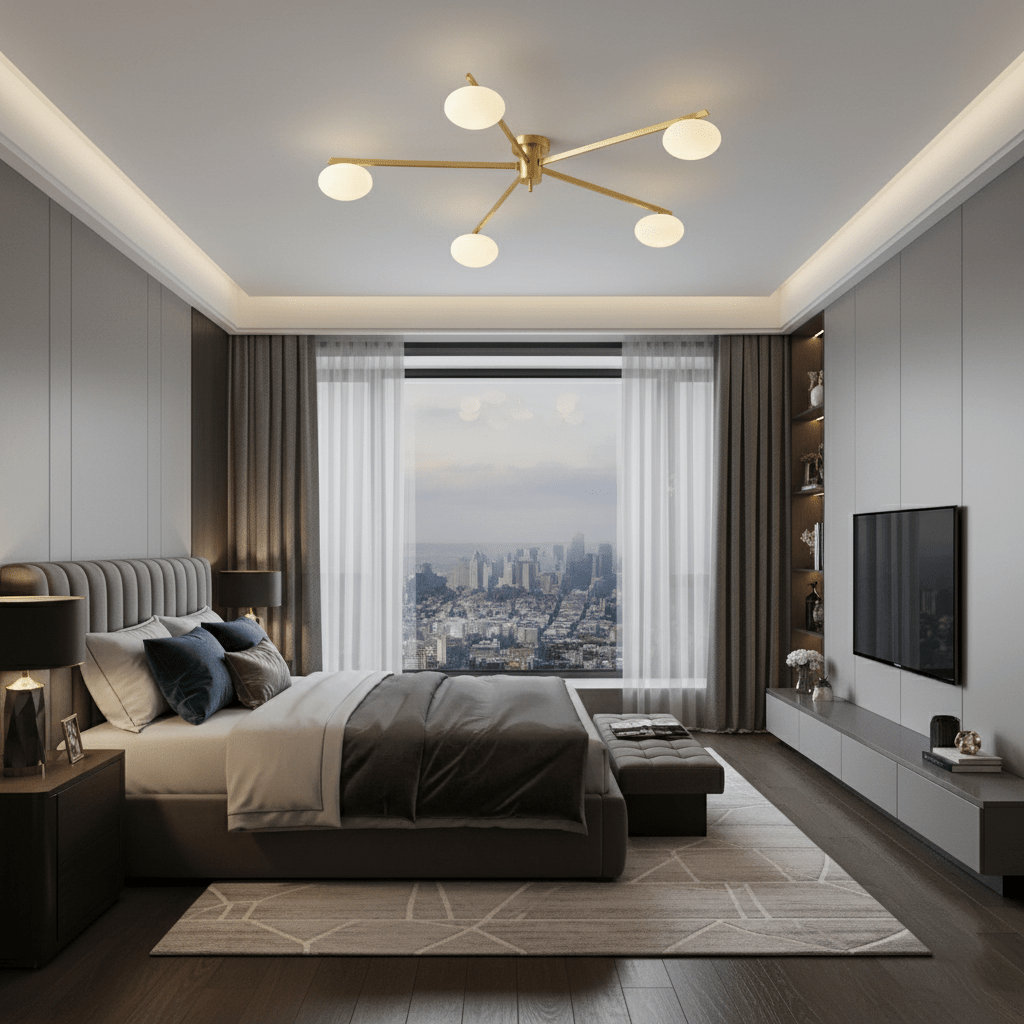 Branch Globe Ceiling Light