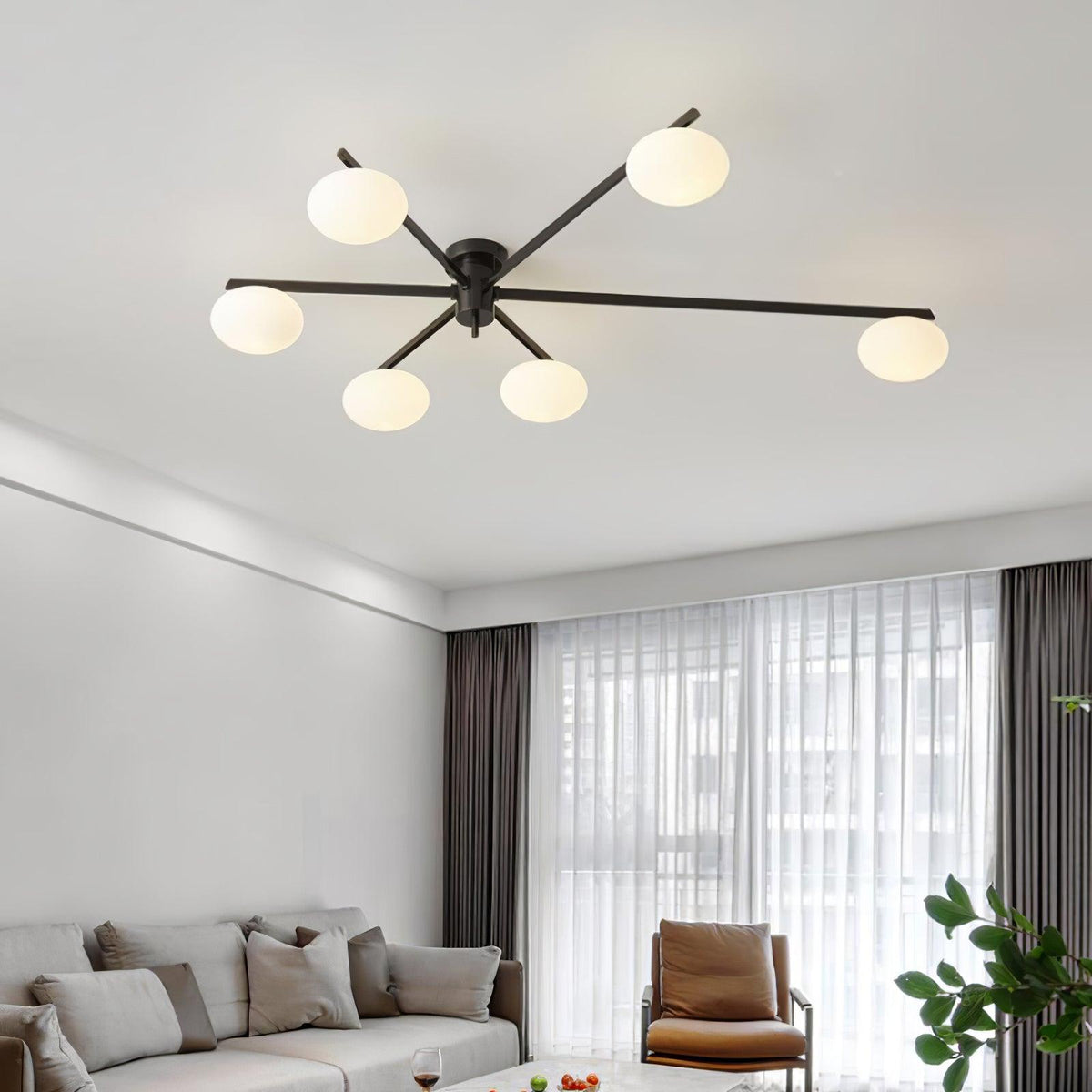 Branch Globe Ceiling Light