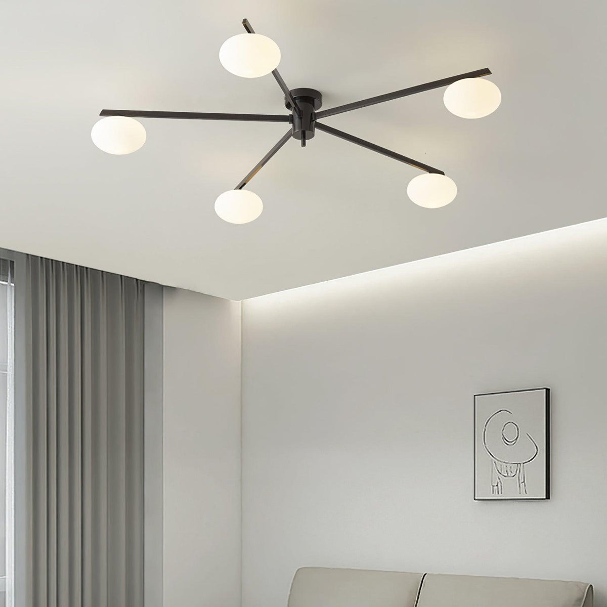 Branch Globe Ceiling Light