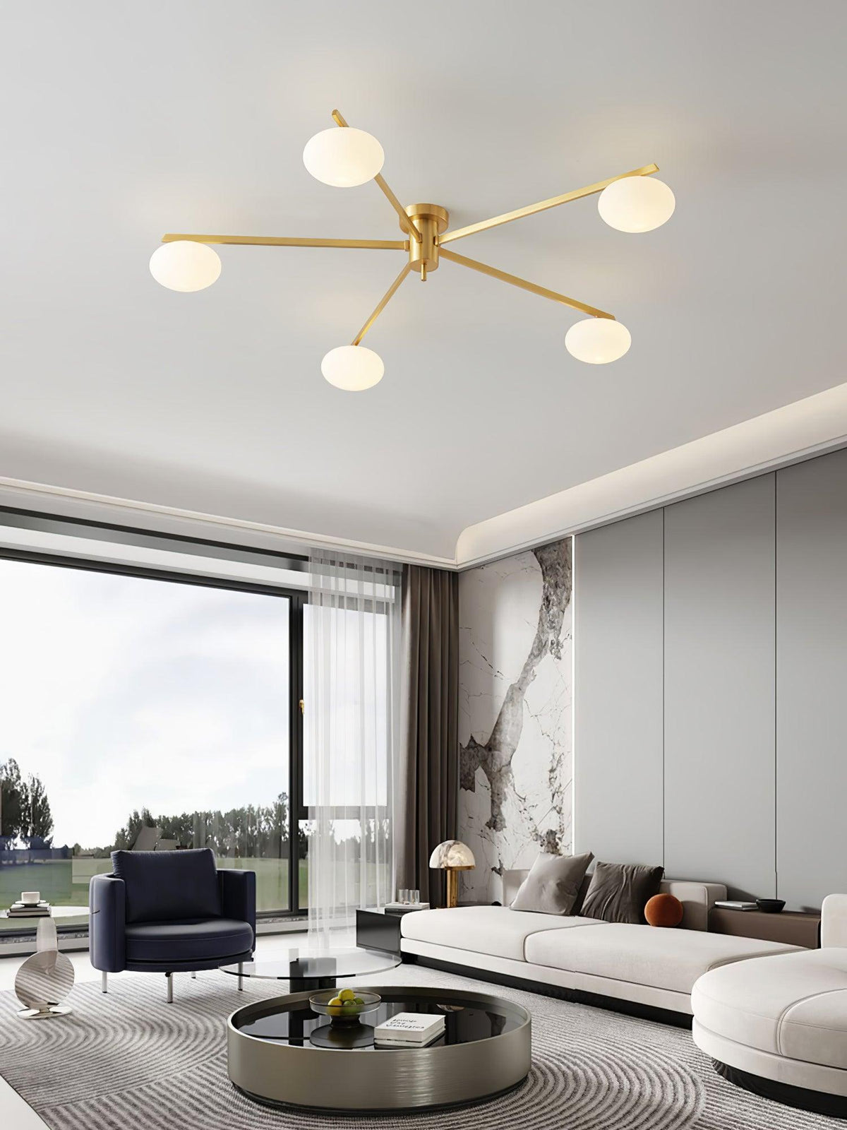 Branch Globe Ceiling Light